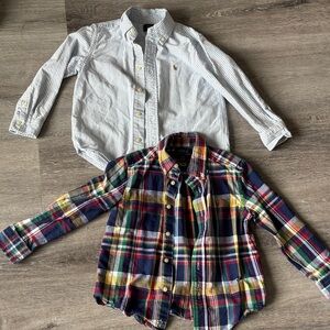 Plaid and Striped Kids Shirts
